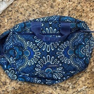 Vera Bradley Navy and Teal Floral Travel Bag